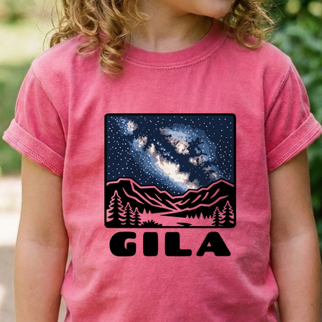 Gila National Forest at Night Kids Cotton T-Shirt