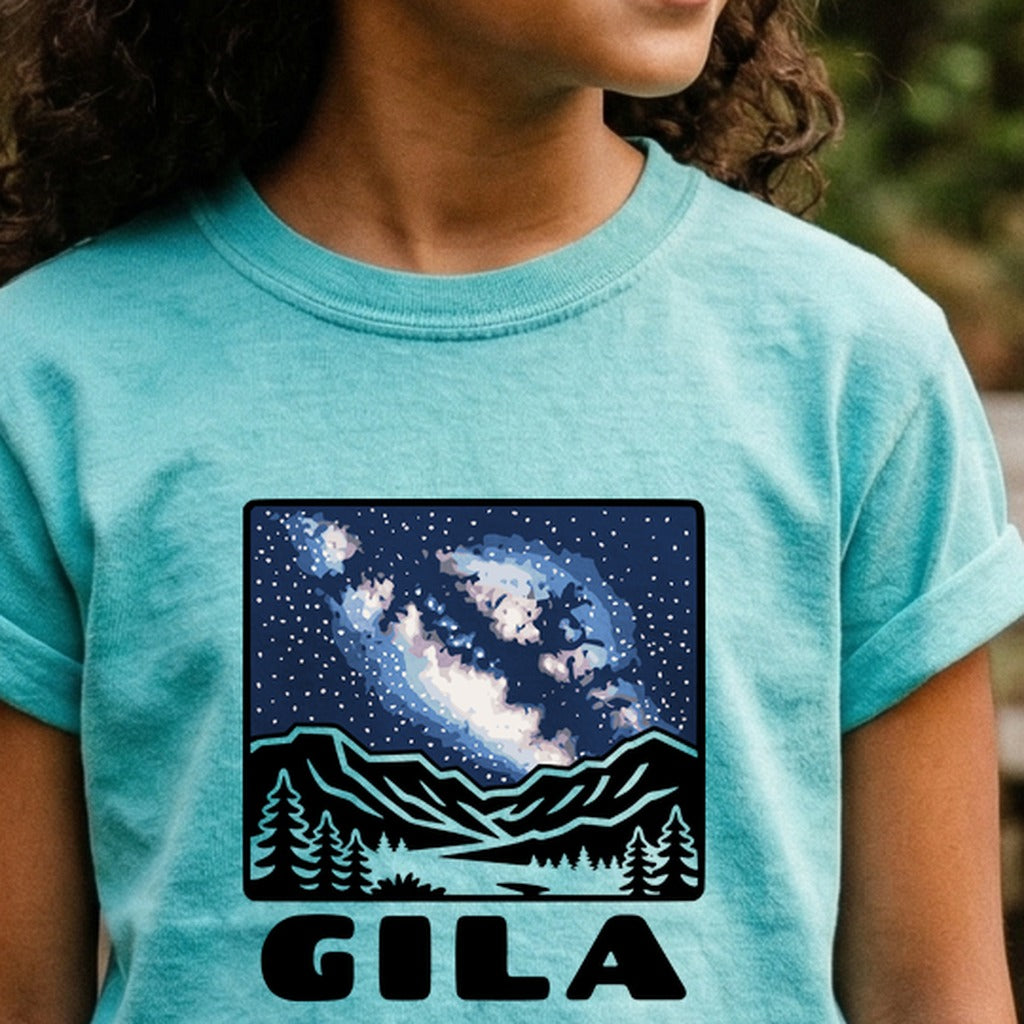 Gila National Forest at Night Kids Cotton T-Shirt