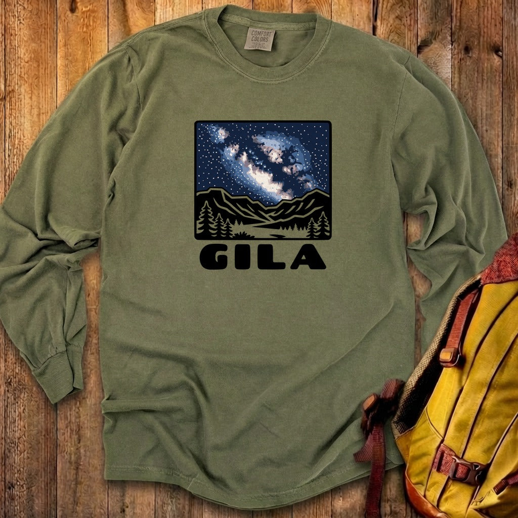 Gila National Forest at Night Cotton Long Sleeve