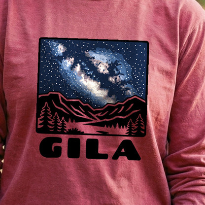 Gila National Forest at Night Cotton Long Sleeve
