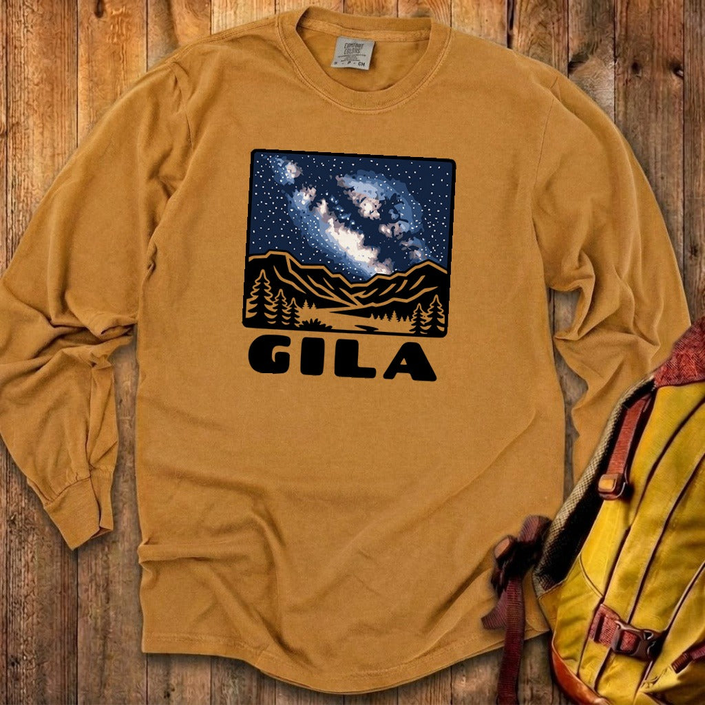 Gila National Forest at Night Cotton Long Sleeve
