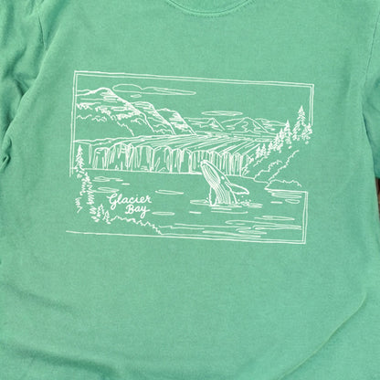 Glacier Bay Line Drawing Cotton Long Sleeve