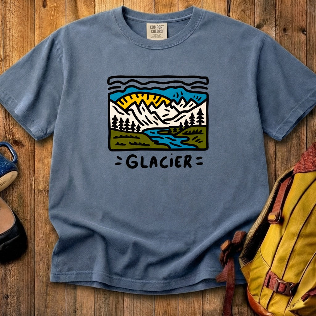 Glacier National Park Cotton T-Shirt