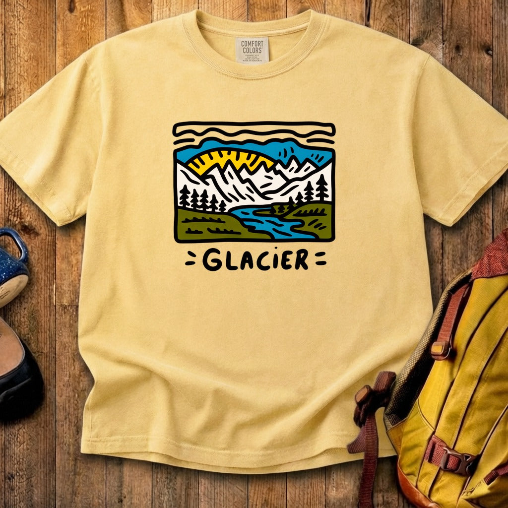Glacier National Park Cotton T-Shirt