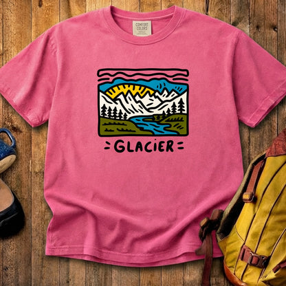 Glacier National Park Cotton T-Shirt
