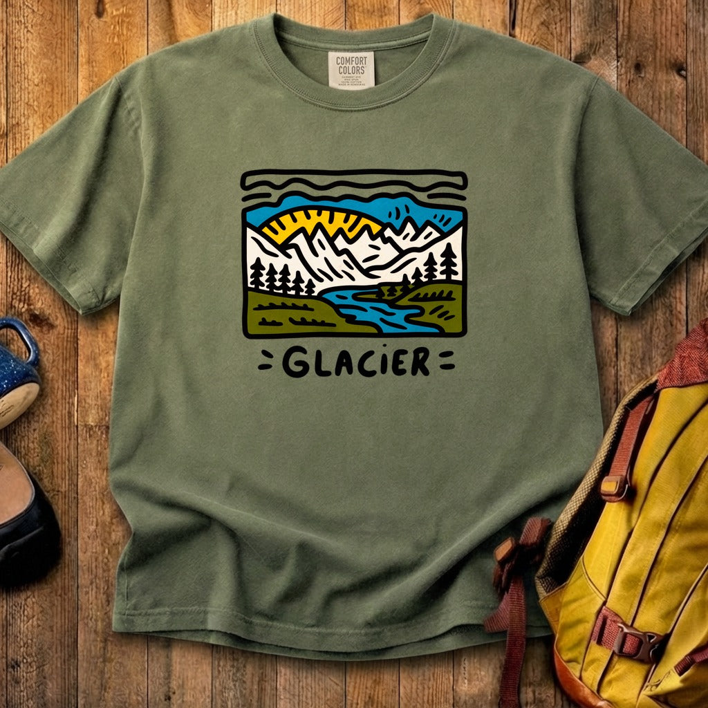 Glacier National Park Cotton T-Shirt