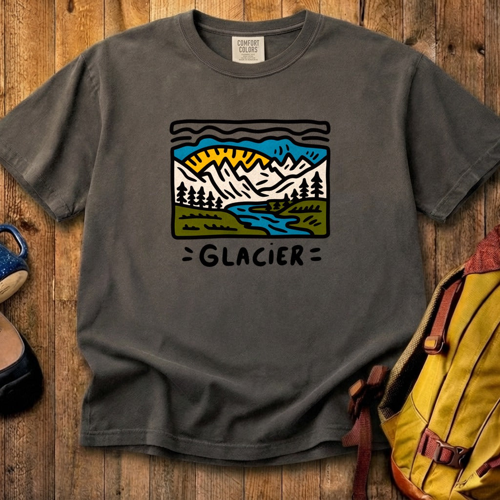 Glacier National Park Cotton T-Shirt