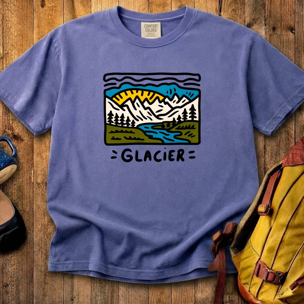 Glacier National Park Cotton T-Shirt