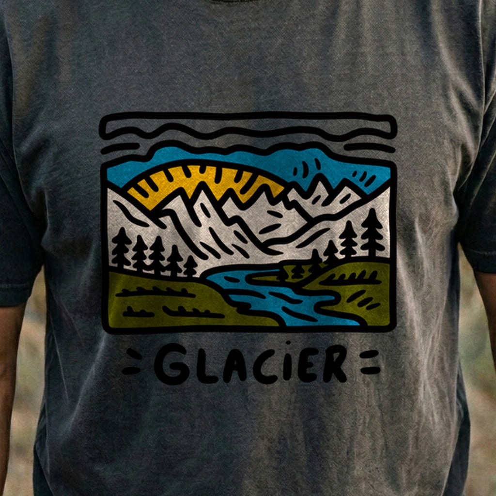 Glacier National Park Cotton T-Shirt