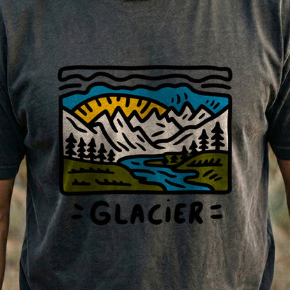 Glacier National Park Cotton T-Shirt