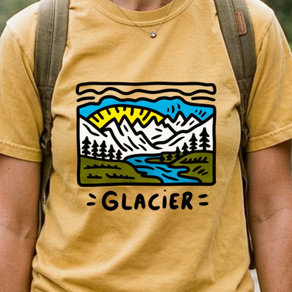 Glacier National Park Cotton T-Shirt