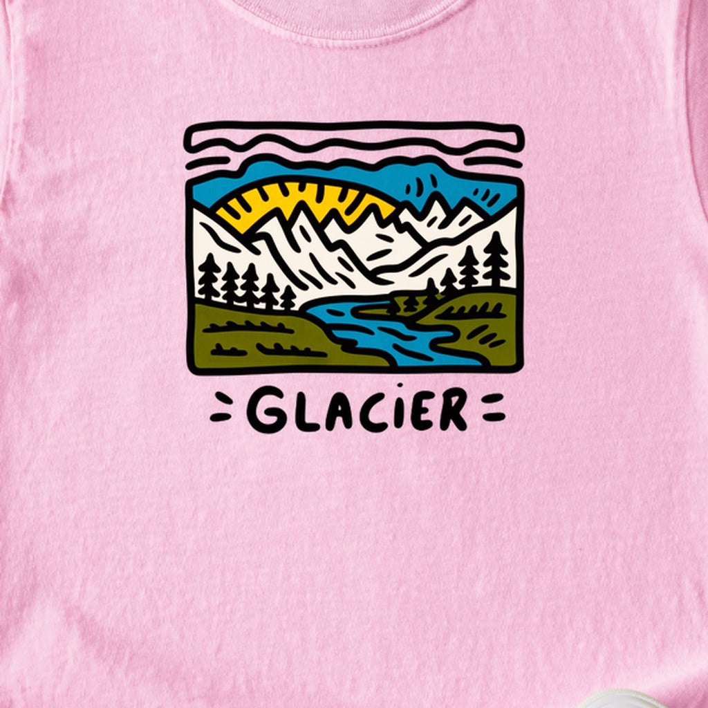 Glacier National Park Kids Cotton T-Shirt