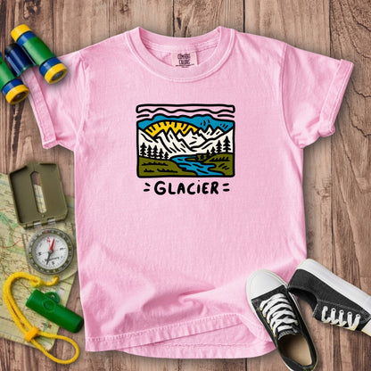 Glacier National Park Kids Cotton T-Shirt