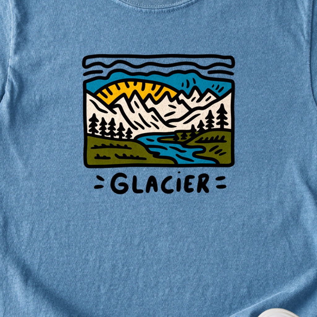 Glacier National Park Kids Cotton T-Shirt