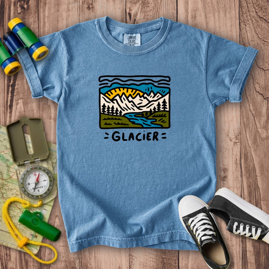 Glacier National Park Kids Cotton T-Shirt