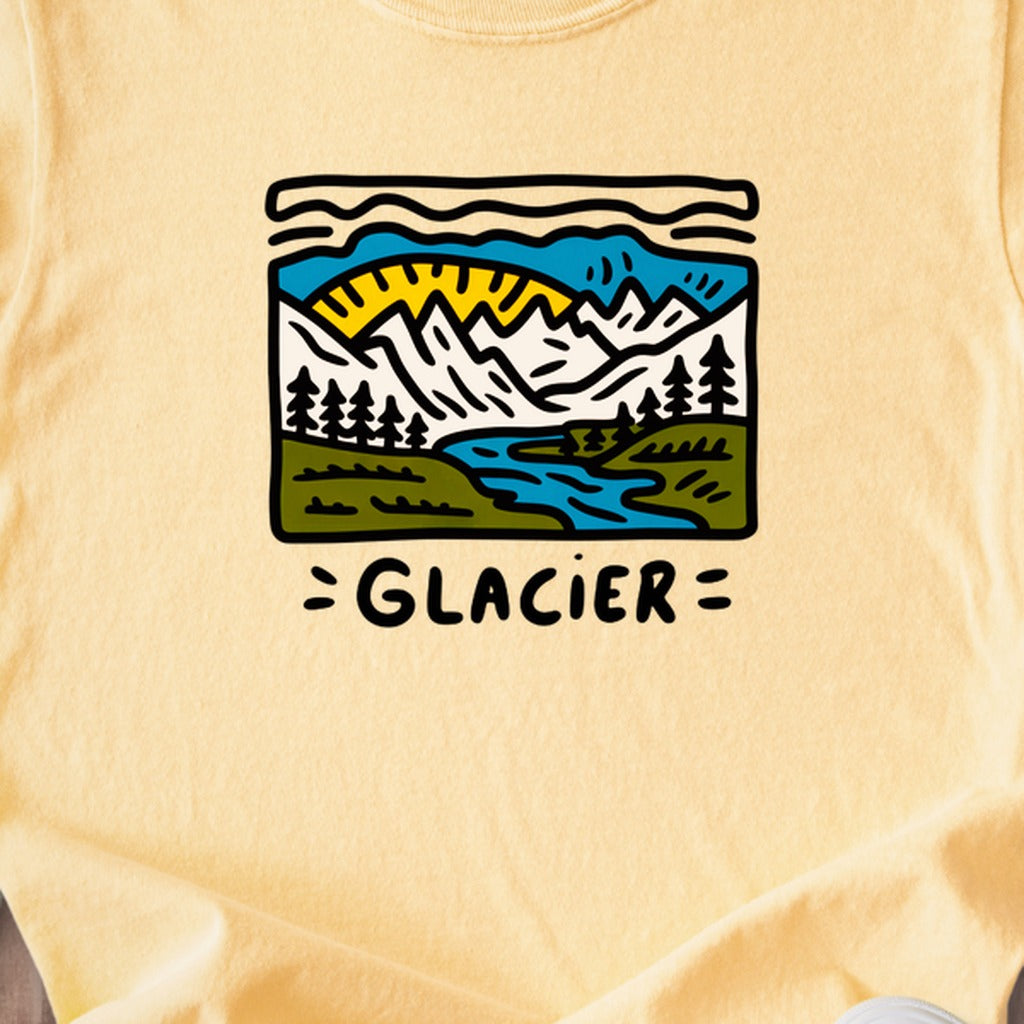 Glacier National Park Kids Cotton T-Shirt