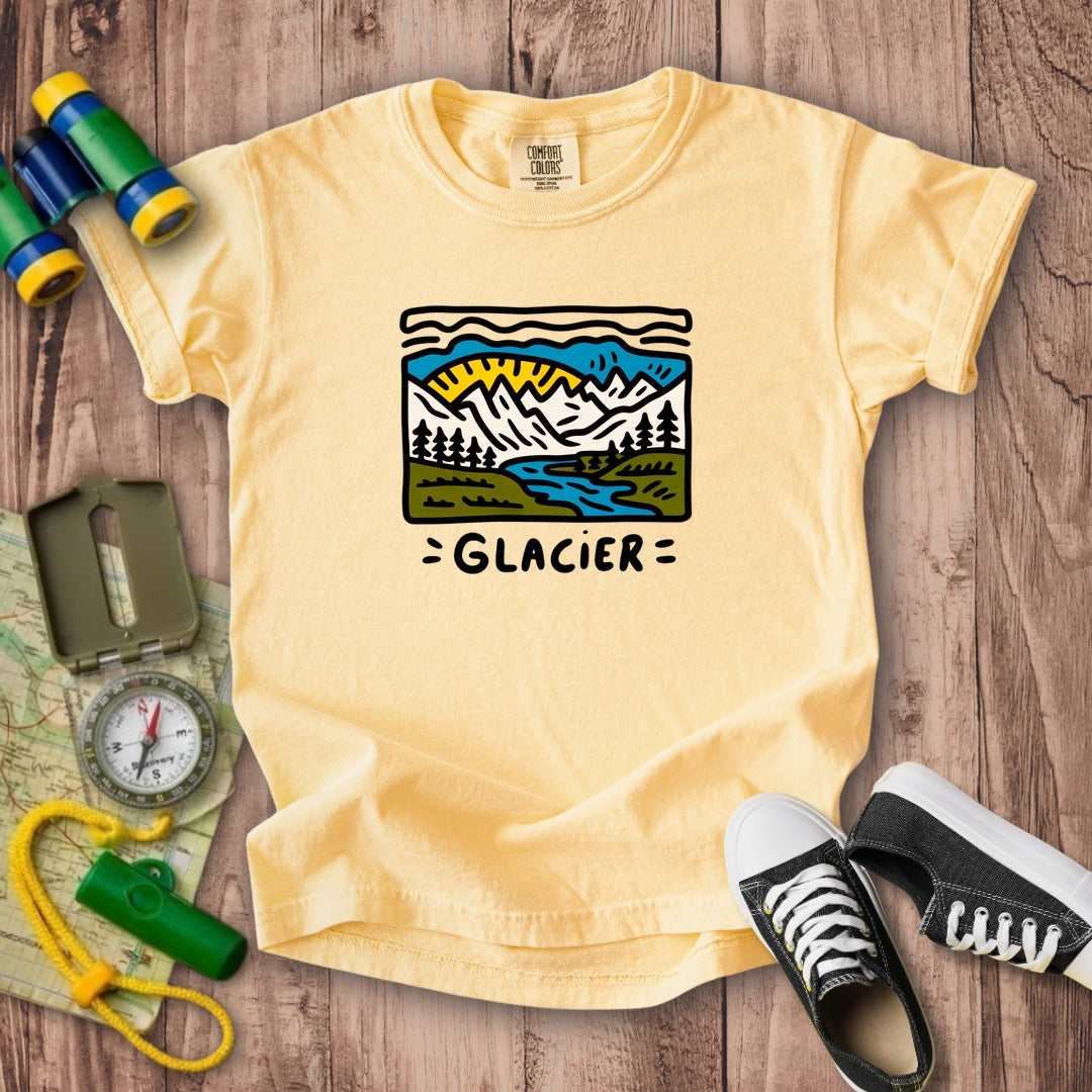 Glacier National Park Kids Cotton T-Shirt