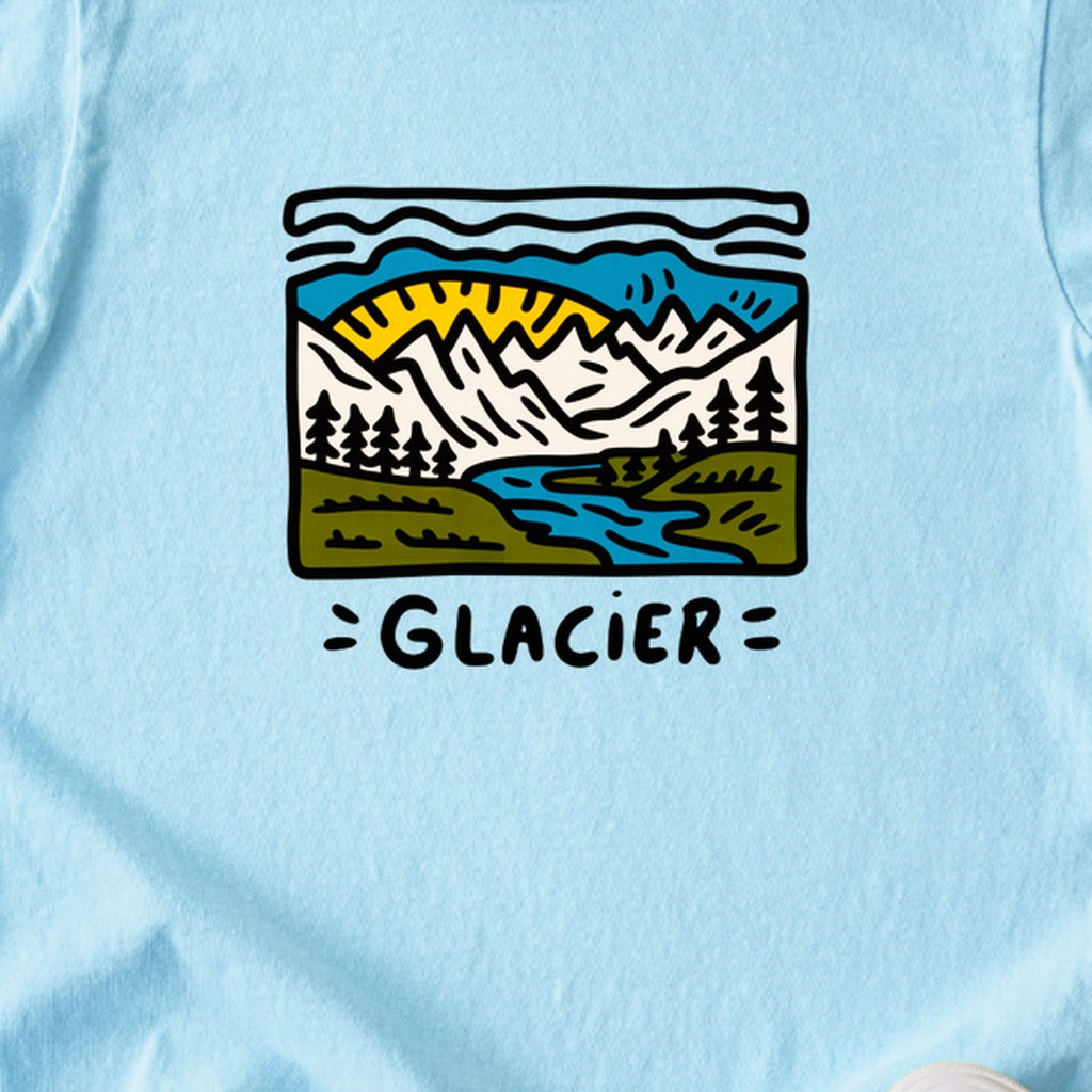 Glacier National Park Kids Cotton T-Shirt