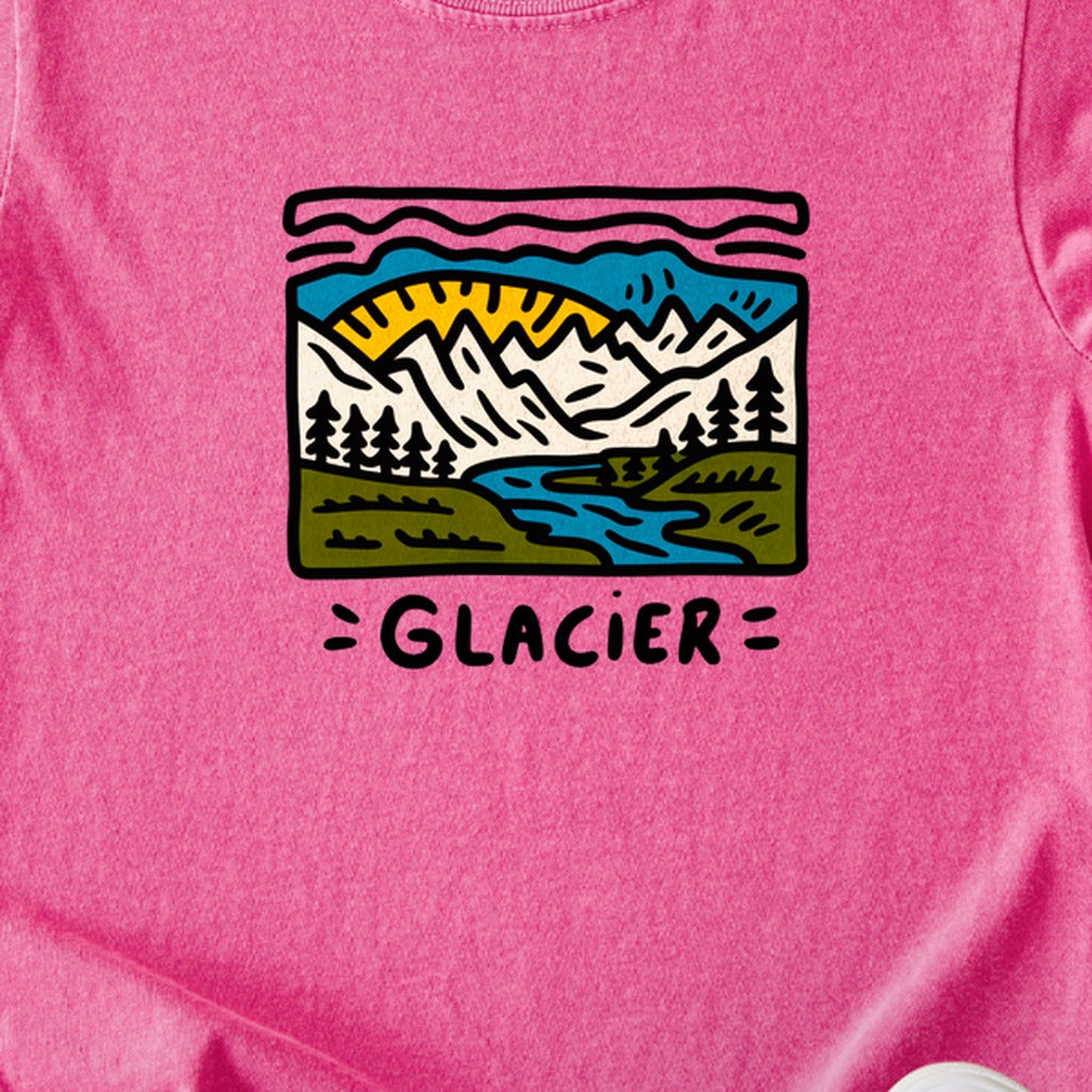 Glacier National Park Kids Cotton T-Shirt