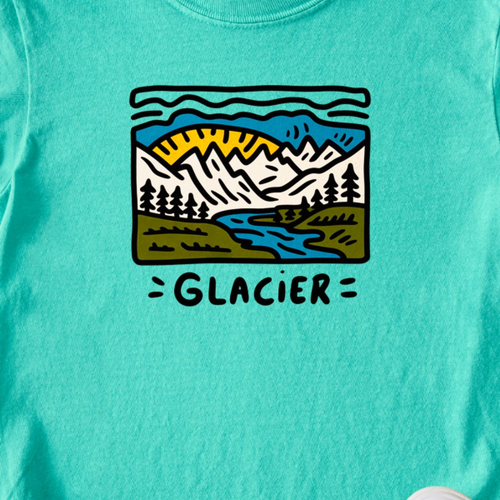 Glacier National Park Kids Cotton T-Shirt