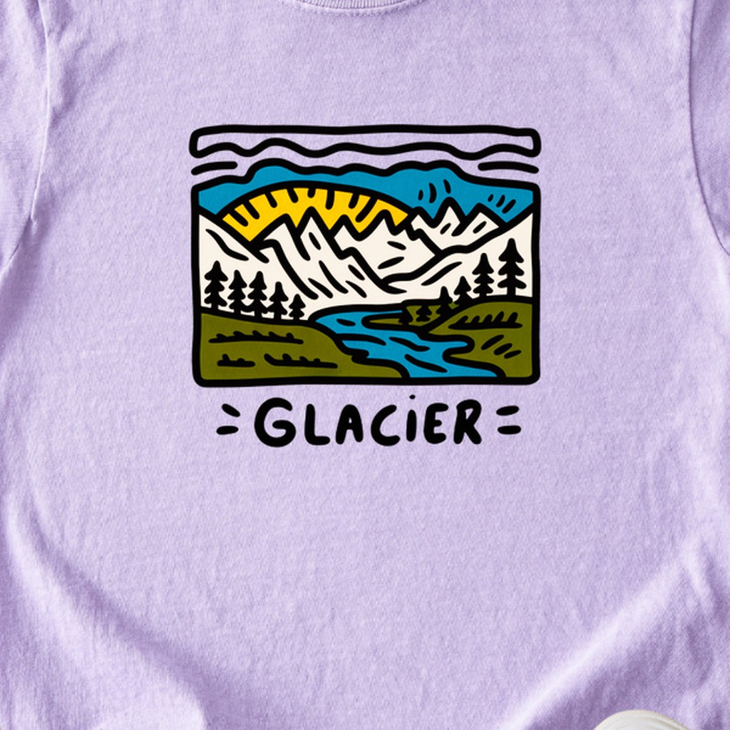 Glacier National Park Kids Cotton T-Shirt