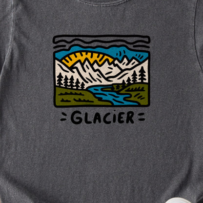 Glacier National Park Kids Cotton T-Shirt
