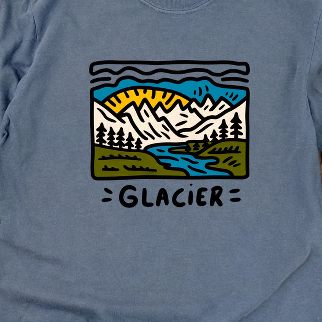 Glacier National Park Cotton Long Sleeve