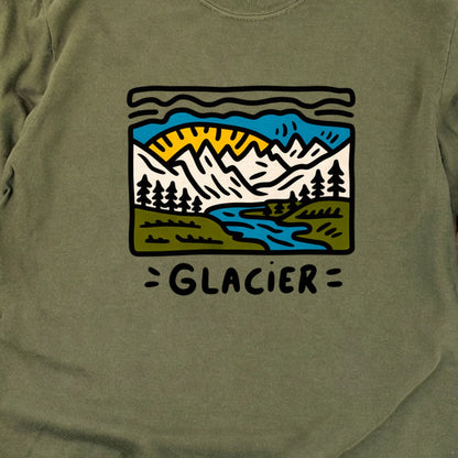 Glacier National Park Cotton Long Sleeve