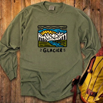 Glacier National Park Cotton Long Sleeve
