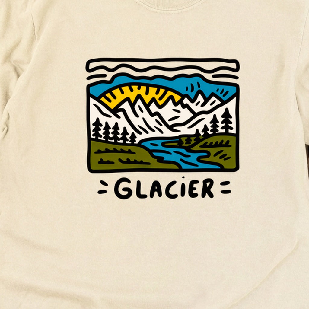 Glacier National Park Cotton Long Sleeve