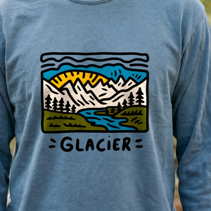 Glacier National Park Cotton Long Sleeve