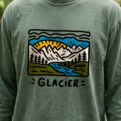 Glacier National Park Cotton Long Sleeve