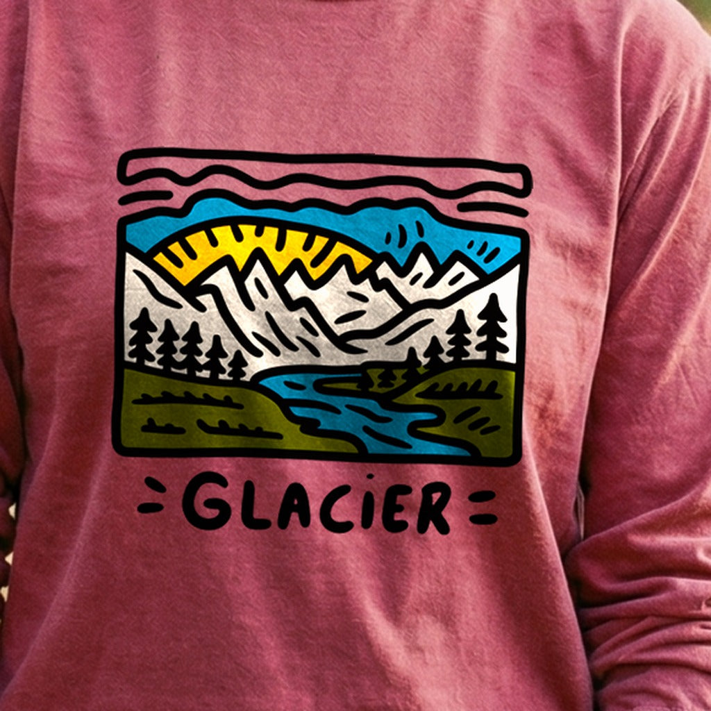 Glacier National Park Cotton Long Sleeve