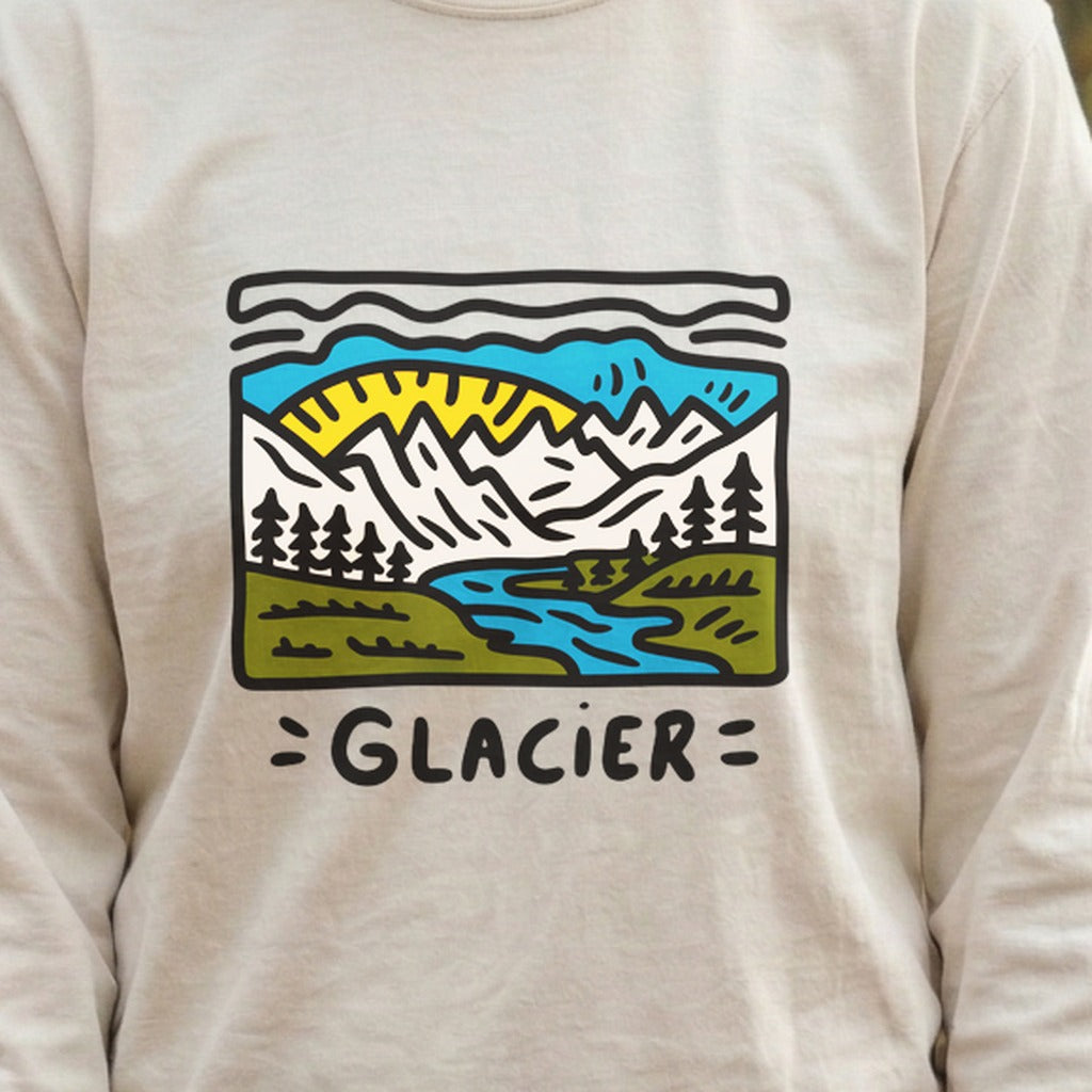 Glacier National Park Cotton Long Sleeve
