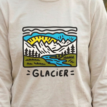 Glacier National Park Cotton Long Sleeve
