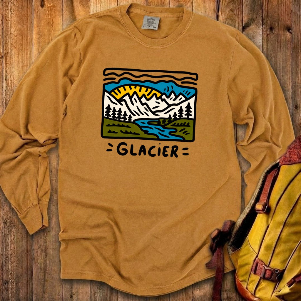 Glacier National Park Cotton Long Sleeve