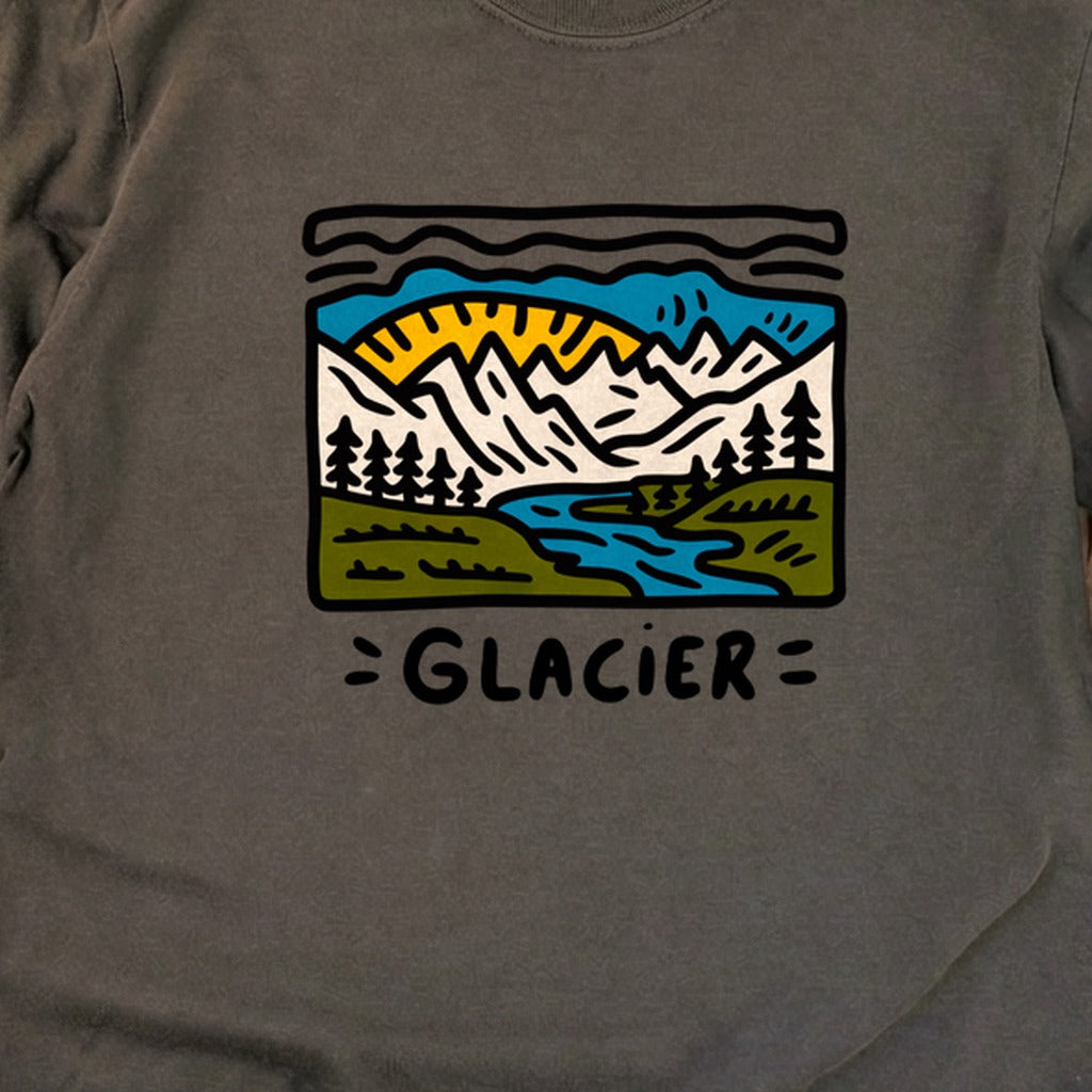 Glacier National Park Cotton Long Sleeve