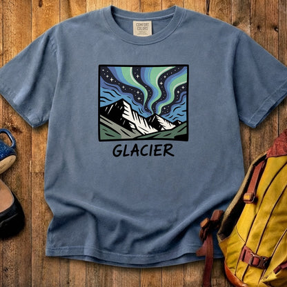 Glacier National Park at Night Cotton T-Shirt