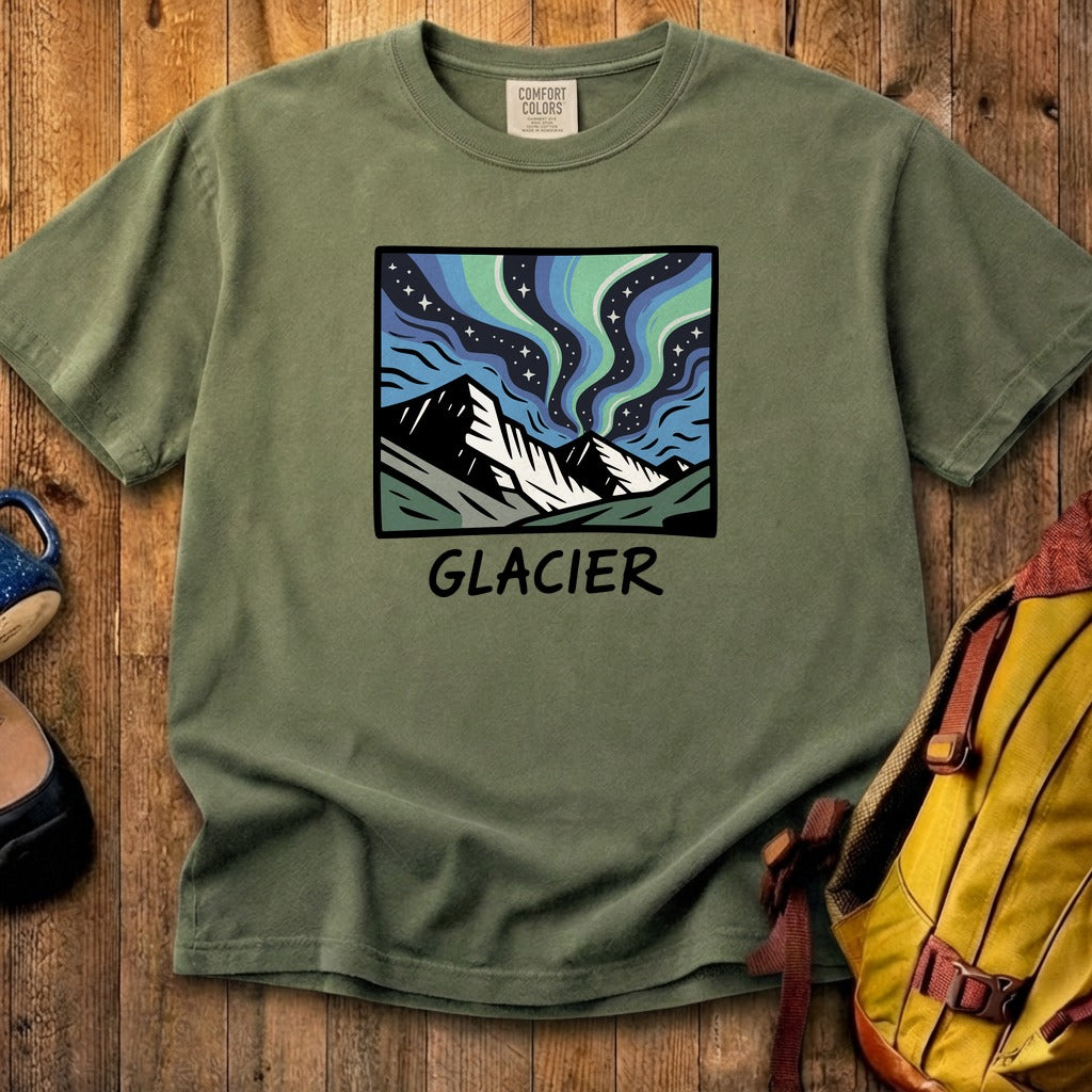 Glacier National Park at Night Cotton T-Shirt