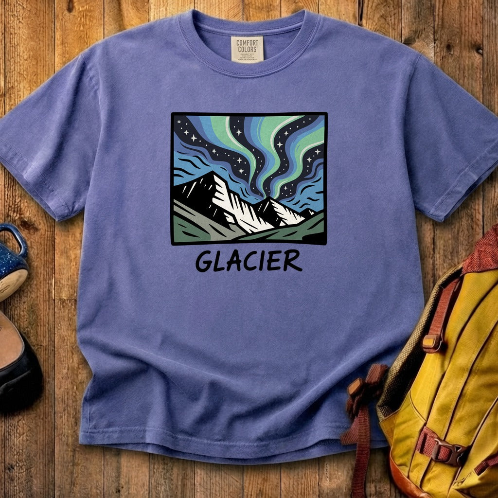 Glacier National Park at Night Cotton T-Shirt
