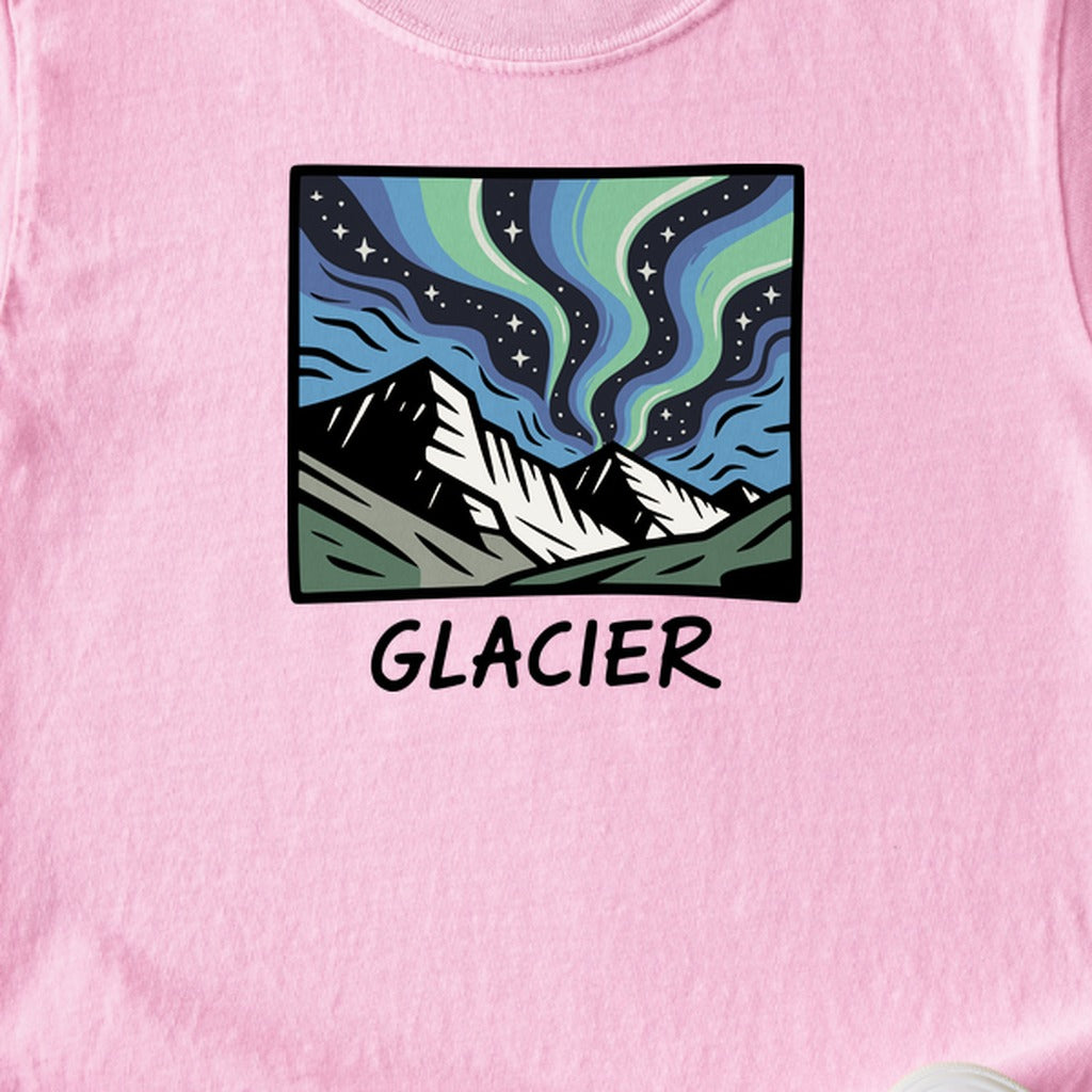 Glacier National Park at Night Kids Cotton T-Shirt