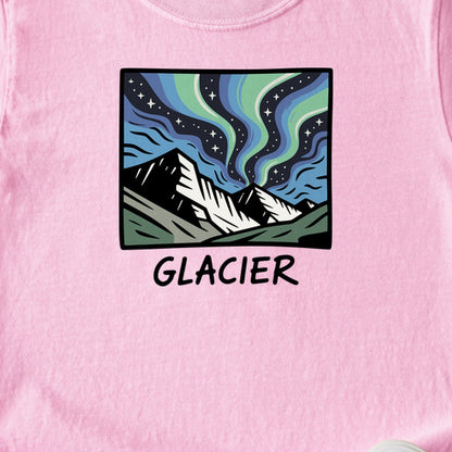 Glacier National Park at Night Kids Cotton T-Shirt