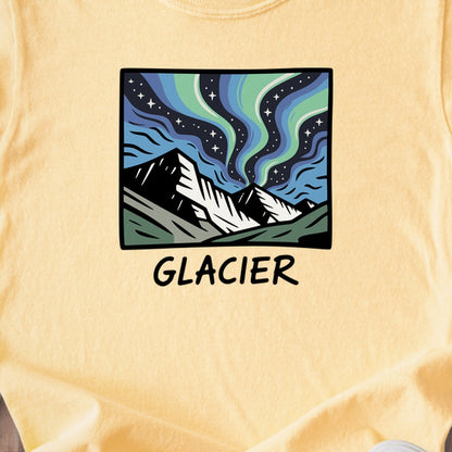 Glacier National Park at Night Kids Cotton T-Shirt