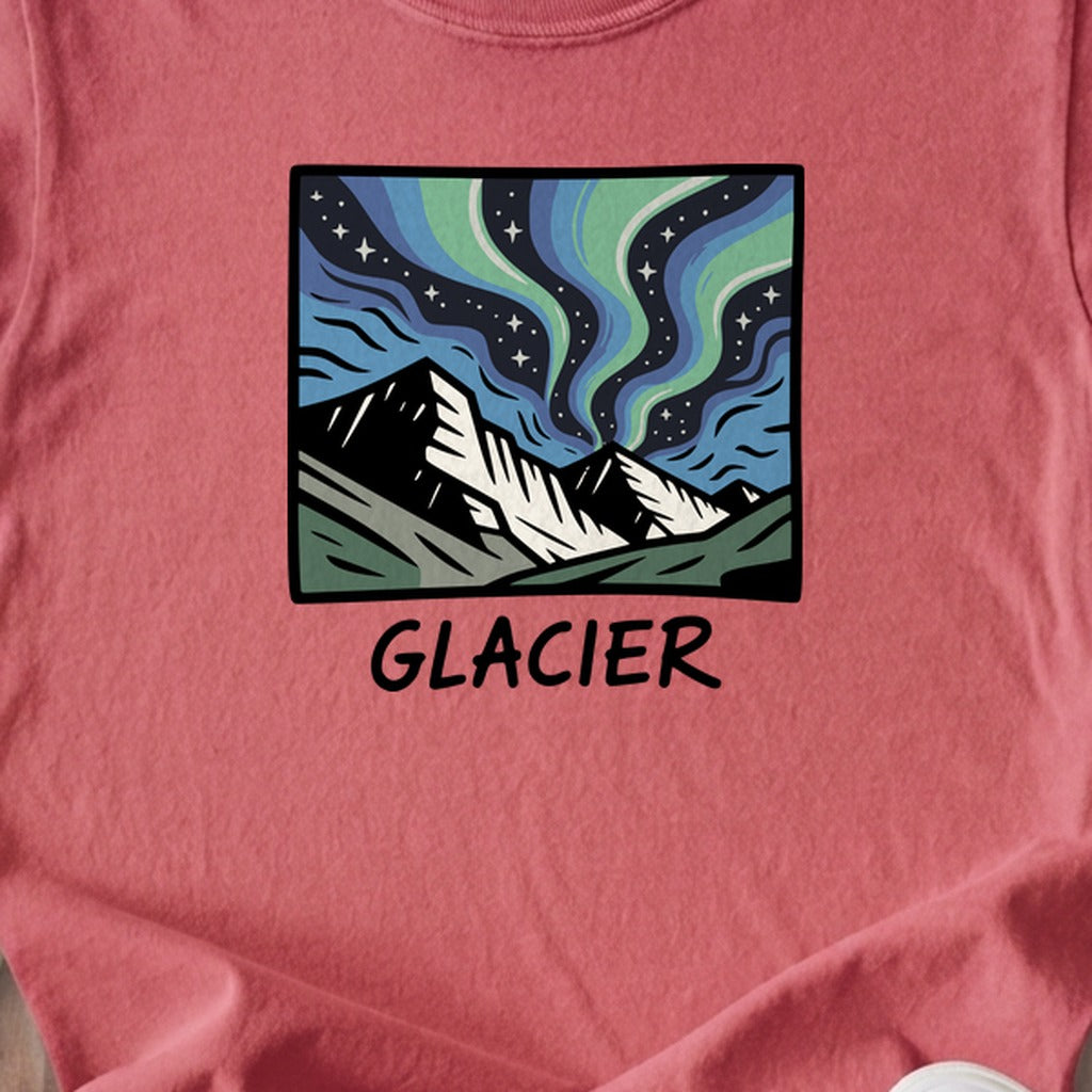 Glacier National Park at Night Kids Cotton T-Shirt