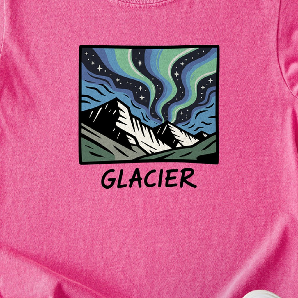 Glacier National Park at Night Kids Cotton T-Shirt