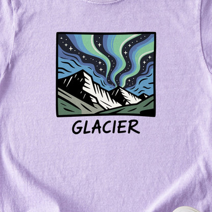 Glacier National Park at Night Kids Cotton T-Shirt