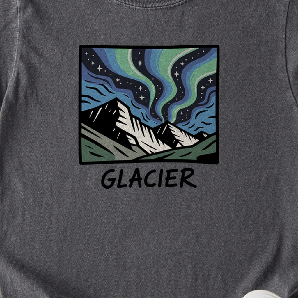 Glacier National Park at Night Kids Cotton T-Shirt