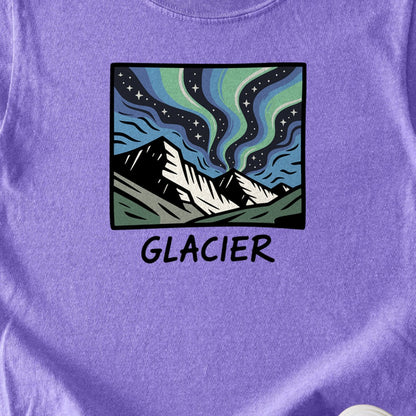 Glacier National Park at Night Kids Cotton T-Shirt