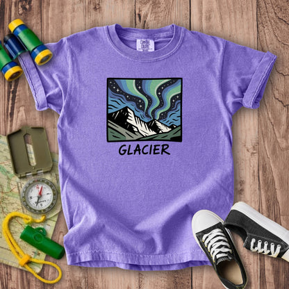 Glacier National Park at Night Kids Cotton T-Shirt