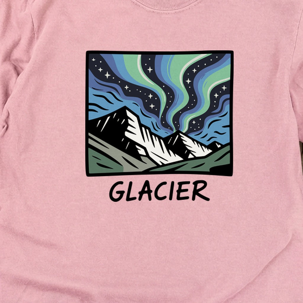 Glacier National Park at Night Cotton Long Sleeve